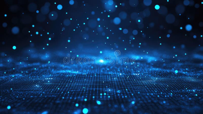 Technologie-Partikel abstrakte Hintergrund ai generieren lizenzfreie abbildung