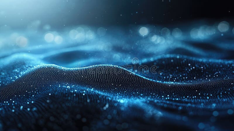 Technologie-Partikel abstrakte Hintergrund ai generieren lizenzfreie abbildung