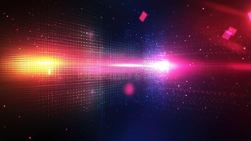 Technologie-Partikel abstrakte Hintergrund ai generieren lizenzfreie abbildung
