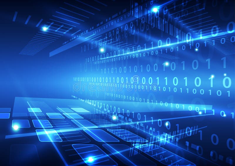 Technologiedaten-Hintergrundillustration des abstrakten Vektors zukünftige vektor abbildung