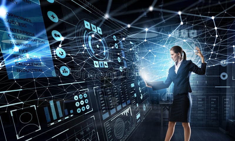 Technologieën die indruk maken op Gemengde media Gemengde media stock afbeelding Technologieën die indruk maken op Gemengde media Gemengde media stock afbeelding
