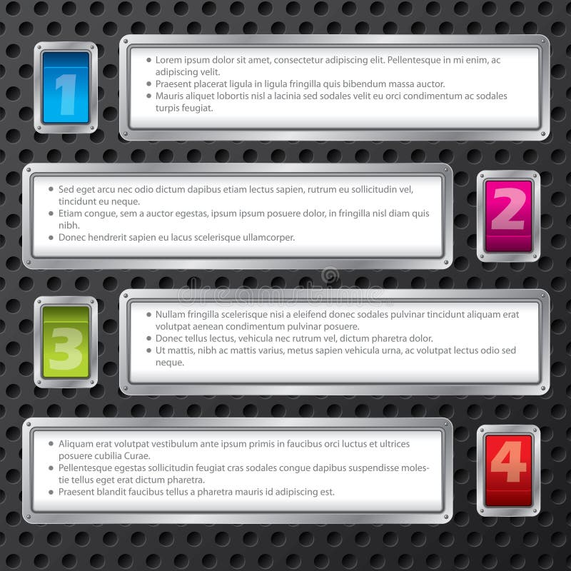 Technologii infograph projekt z liczącymi guzikami ilustracja wektor Technologii infograph projekt z liczącymi guzikami ilustracja wektor