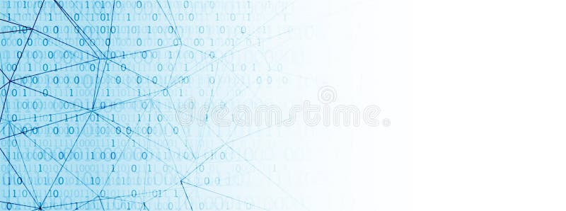 Technology Background. Big Data Concept. Binary Computer Code. Vector ...