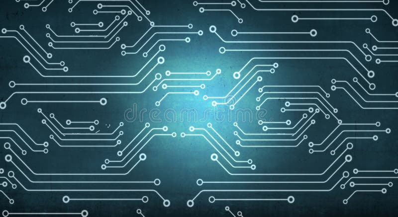 Circuit chip concept royalty free illustration