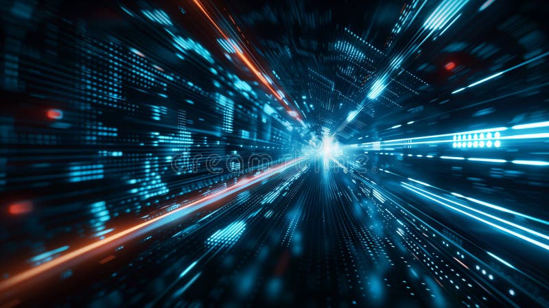 Technology background image. Data transfering or fiber internet concept image stock photo