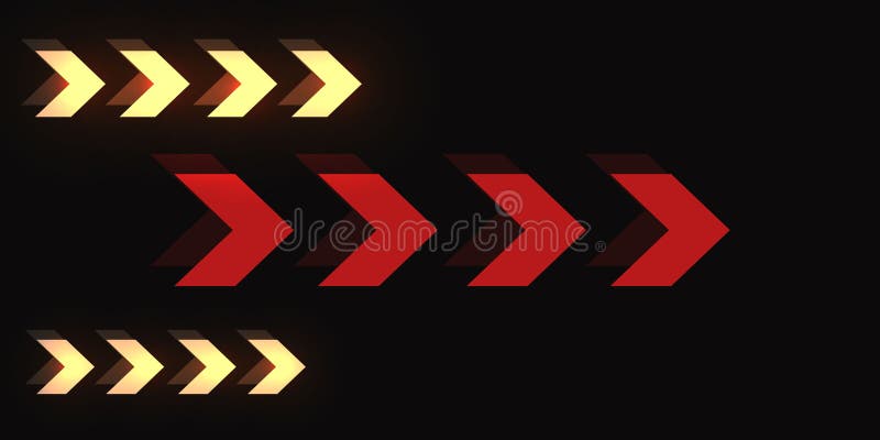 Technology background of neon arrows of light. vector illustration