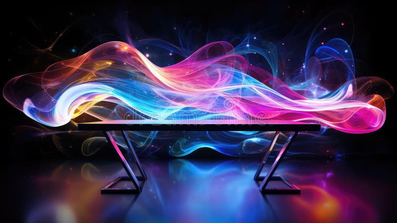 Technology computer table background royalty free illustration