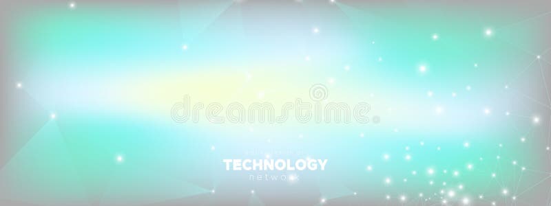 Technology Concept. Magic Big Data Background. stock illustration