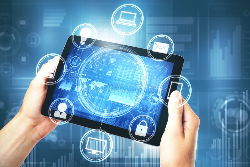 Technology and future concept stock photography