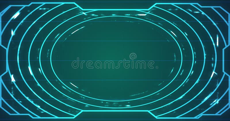 Technology futuristic abstract bright data flowing grid hud bg. stock image