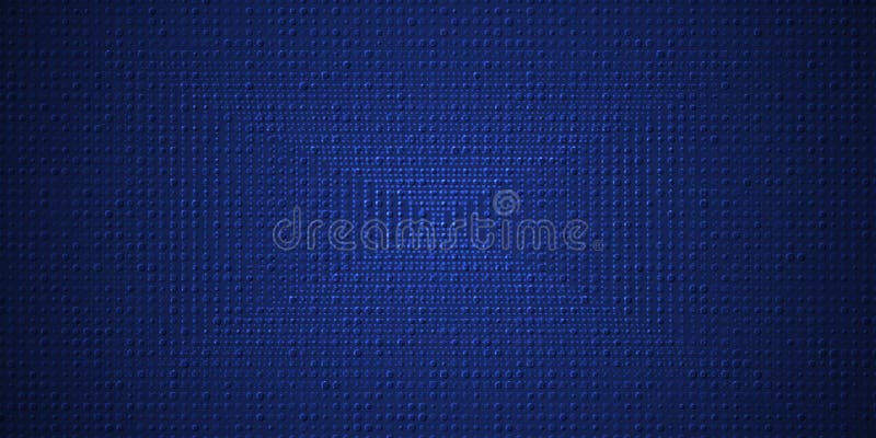 Abstract grid pixel pattern background. Vector illustration element with square, geometric mosaic, texture on dark blue color royalty free illustration