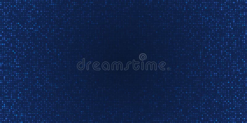 Abstract grid pixel pattern background. Vector illustration element with square, geometric mosaic, texture on dark blue color. royalty free illustration