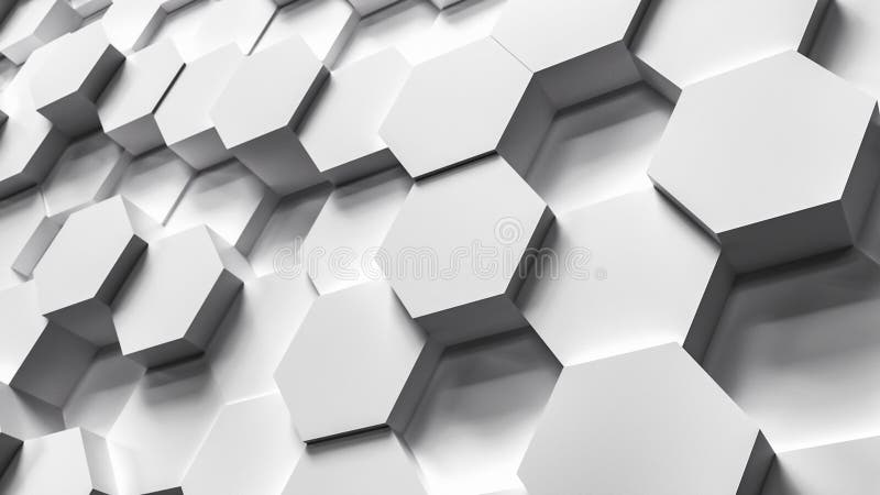 Technology hexagon pattern background stock illustration