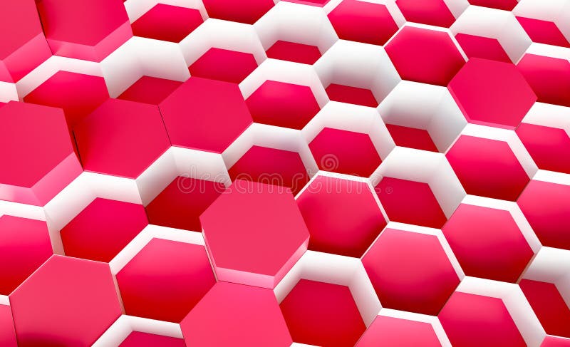 Technology hexagon pattern background stock illustration