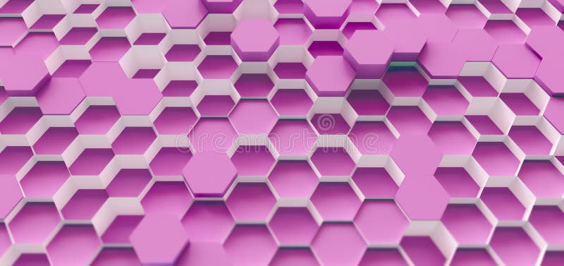 Technology hexagon pattern background stock illustration