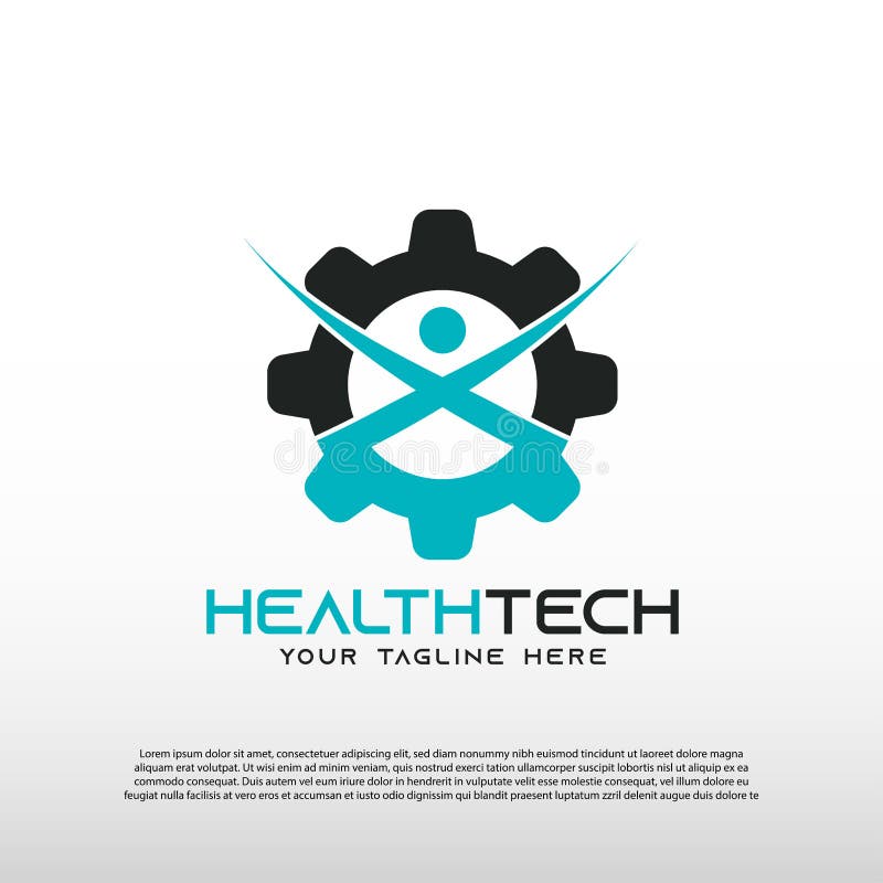 Technology logos, future technology icons, gear logos, circuit style lines, vector illustration elements vector illustration