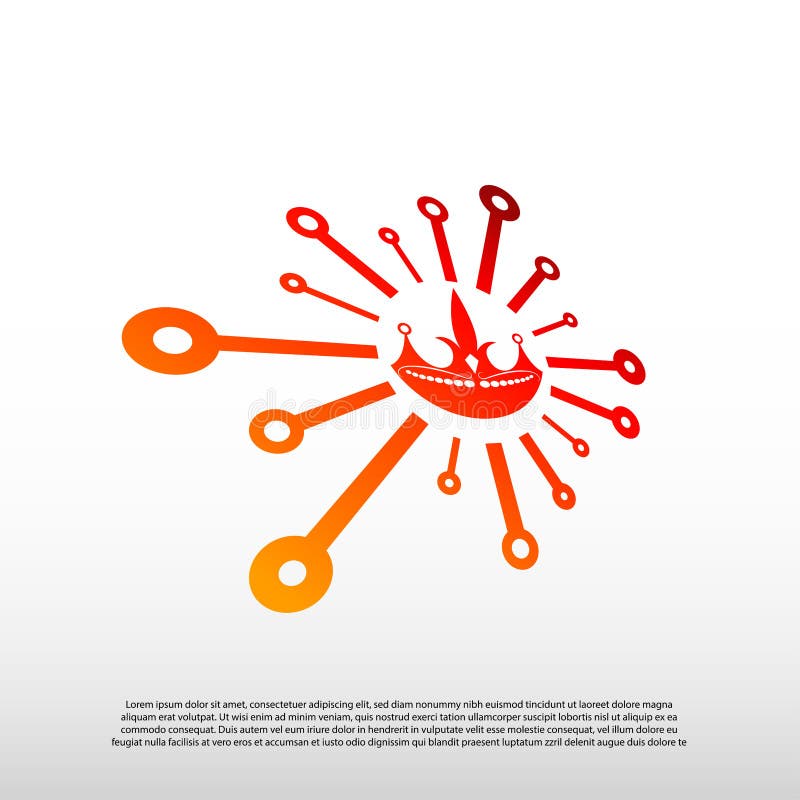Technology logos, future technology icons, gear logos, circuit style lines, vector illustration elements stock illustration