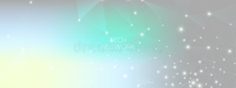 Technology Network. Magic Big Data Illustration. stock illustration