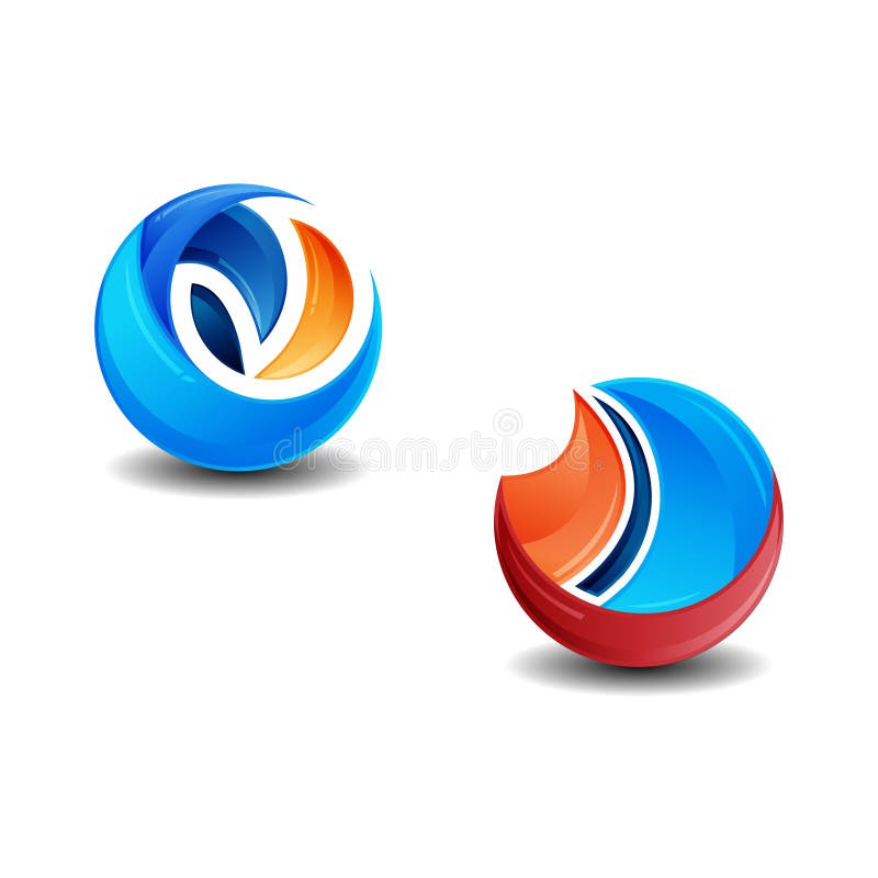 Technology orbit web rings logo design. Vector circle ring logo design. Abstract circle logo template. Round ring circle vector illustration