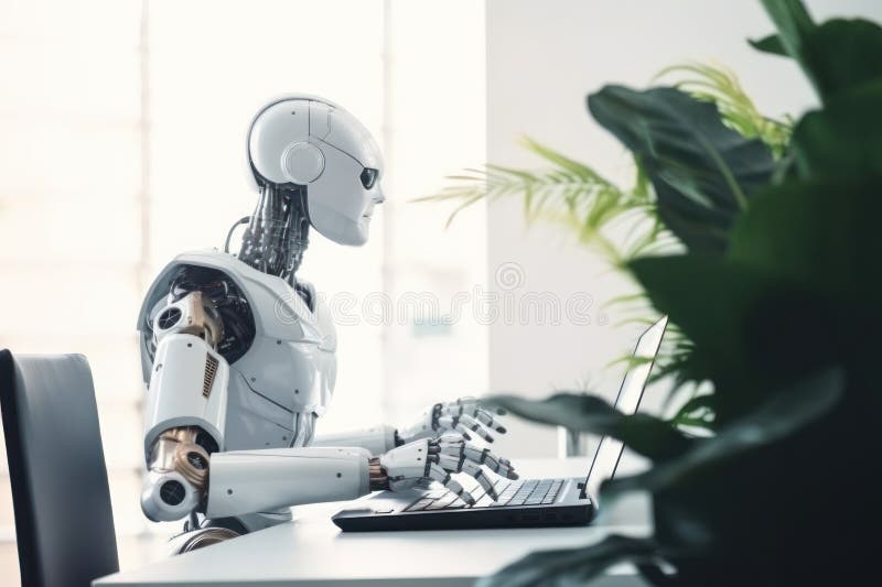Robot. New technologies. Artificial intelligence. GPT Chat. openAI. Wallpaper. Background. vector illustration