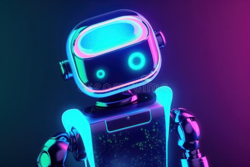 Robot bot. New technologies. Artificial intelligence. GPT Chat. openAI. Wallpaper. Background. royalty free illustration