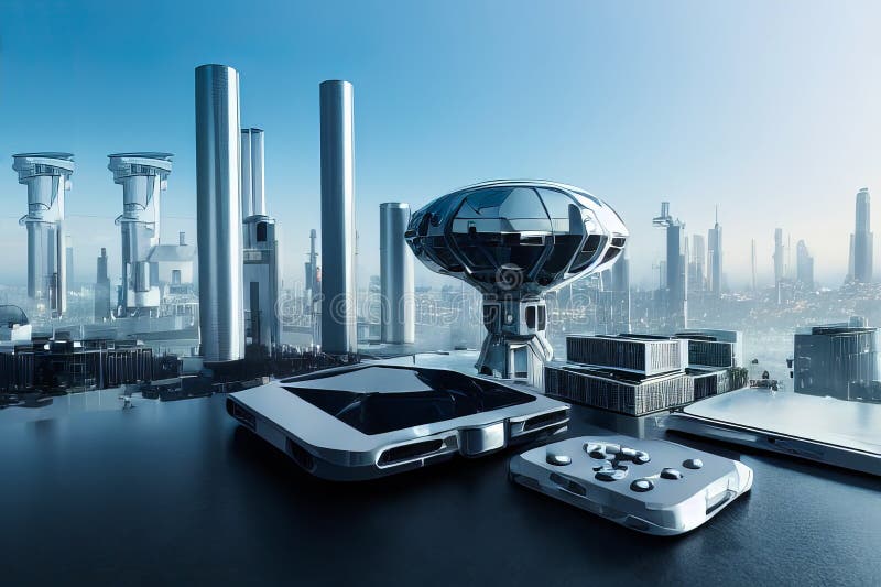 Technology and Robotization of the Future. 2025. Illustration for 