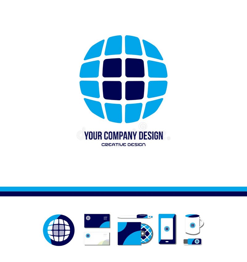 Technology tech globe logo vector illustration Technology tech globe logo vector illustration