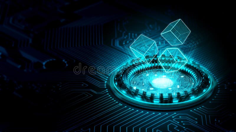 Internet data processing concept vector illustration