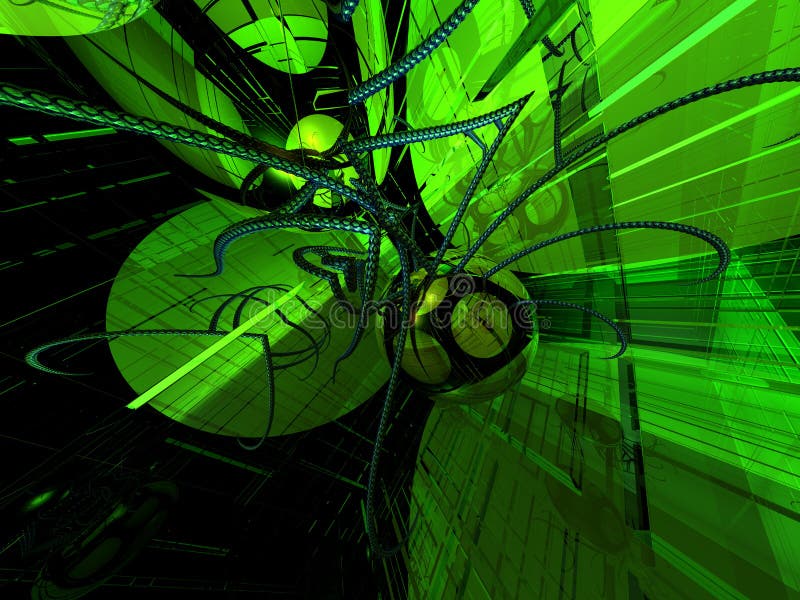 Abstrakt futuristisk neonljusbakgrund – 3D-illustration.