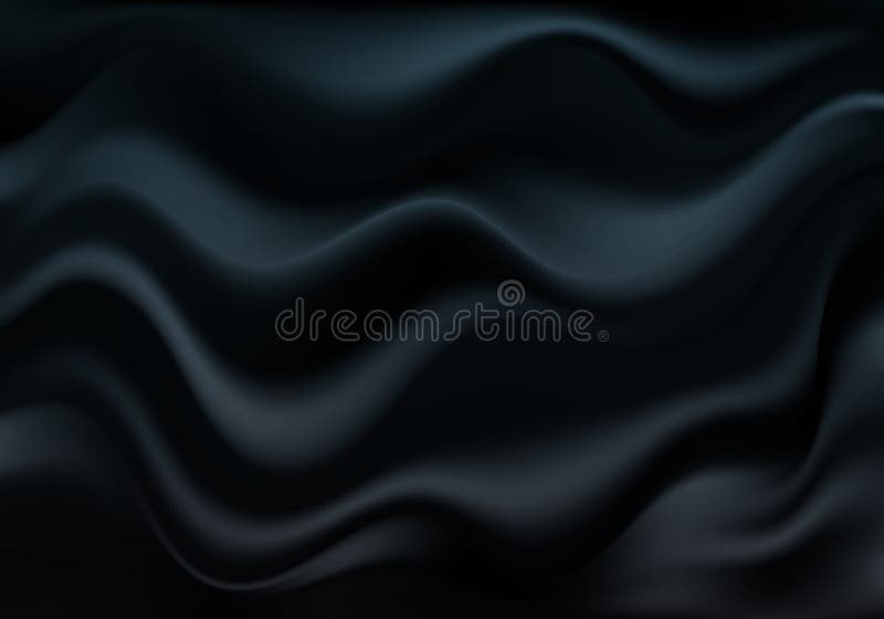 Tecido de fundo luxuoso negro tecido de onda em forma de película decorada em forma de seda cartaz desenho de banner