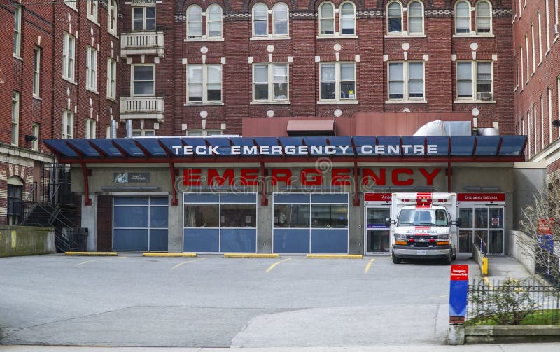 Teck Emergency Centre in Vancouver VANCOUVER CANADA APRIL 12