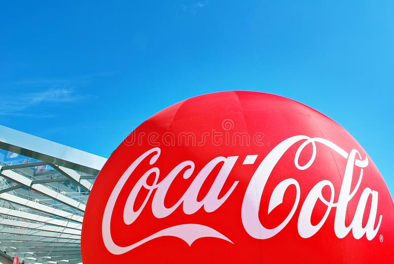Tecken Coca Cola royaltyfri fotografi