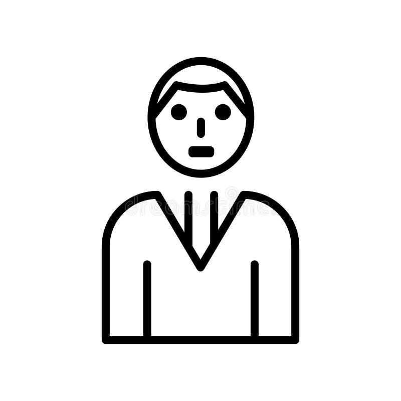 Tecken och symbol för Avatarsymbolsvektor som isoleras på vit bakgrund royaltyfri illustrationer Tecken och symbol för Avatarsymbolsvektor som isoleras på vit bakgrund royaltyfri illustrationer