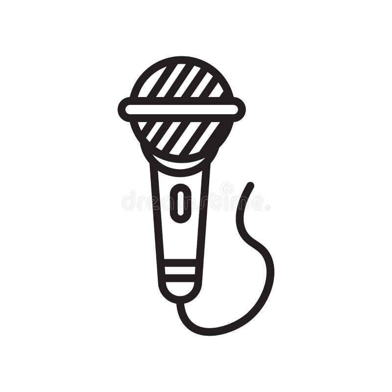Tecken och symbol för mikrofonsymbolsvektor som isoleras på vit bakgrund, mikrofonlogobegrepp royaltyfri illustrationer Tecken och symbol för mikrofonsymbolsvektor som isoleras på vit bakgrund, mikrofonlogobegrepp royaltyfri illustrationer