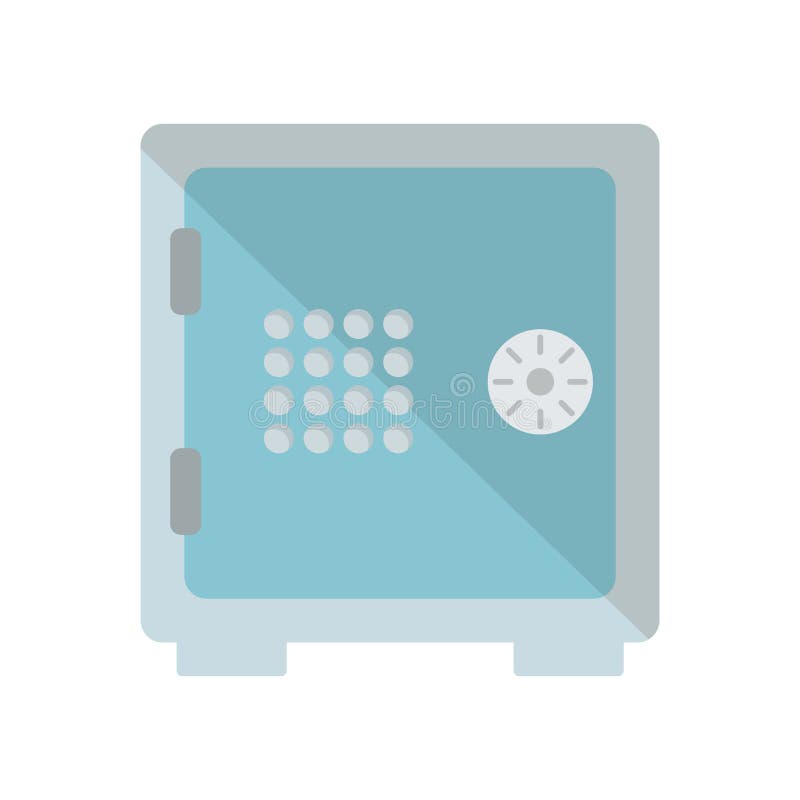 Tecken och symbol för Safebox symbolsvektor som isoleras på vit bakgrund vektor illustrationer Tecken och symbol för Safebox symbolsvektor som isoleras på vit bakgrund vektor illustrationer