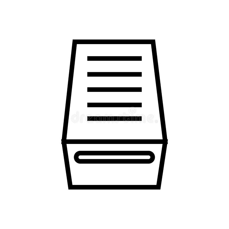 Tecken och symbol för vektor för mappinboxsymbol som isoleras på vit bakgrund, begrepp för mappinboxlogo vektor illustrationer Tecken och symbol för vektor för mappinboxsymbol som isoleras på vit bakgrund, begrepp för mappinboxlogo vektor illustrationer
