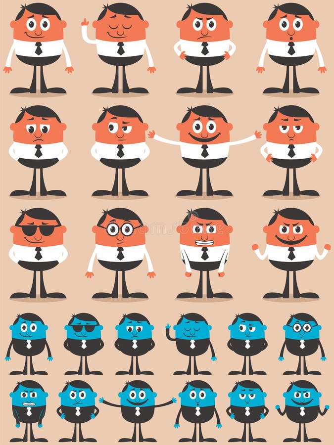 teckensinnesrörelser royaltyfri illustrationer teckensinnesrörelser royaltyfri illustrationer