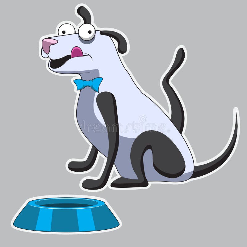 Teckentecknad filmhund som skrapar loppor bild vektor illustrationer Teckentecknad filmhund som skrapar loppor bild vektor illustrationer
