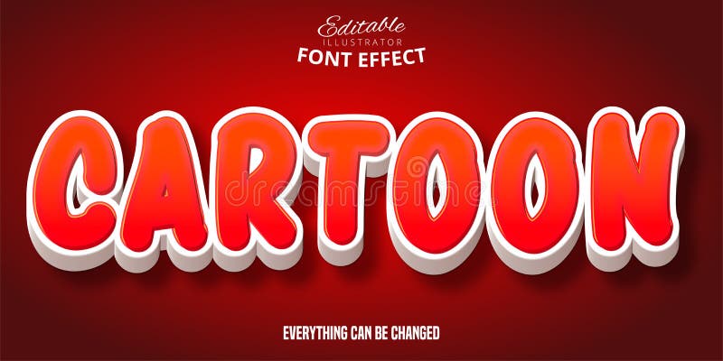 Teckentext 3d, redigerbar teckensnittseffekt royaltyfri illustrationer