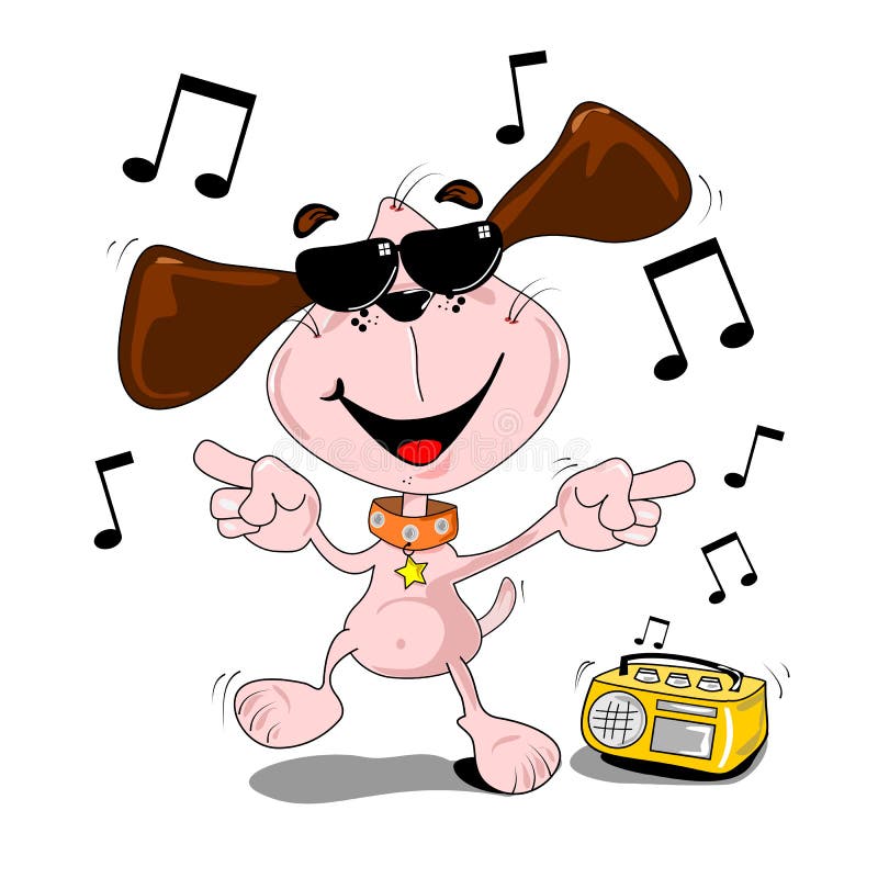 tecknad filmdanshund royaltyfri illustrationer tecknad filmdanshund royaltyfri illustrationer