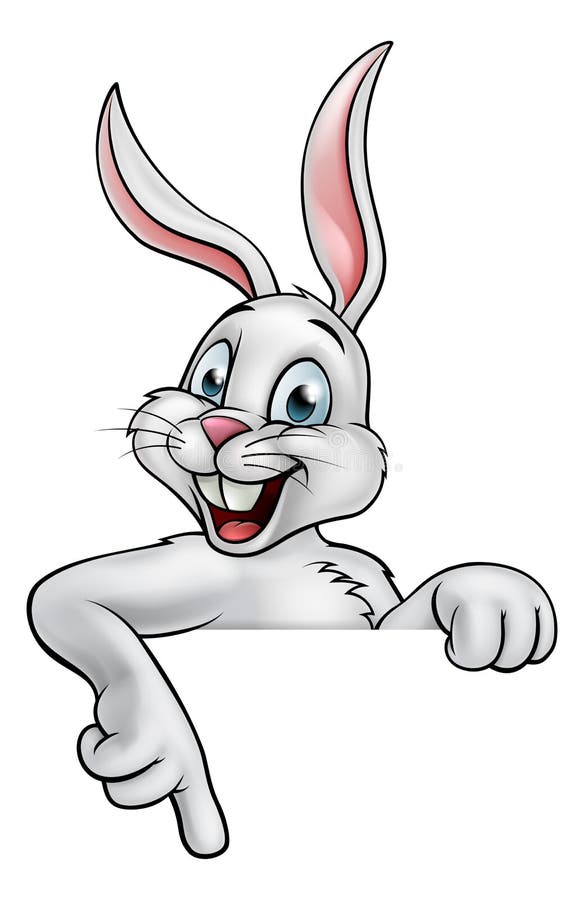 Tecknad filmpåsk Bunny Rabbit vektor illustrationer