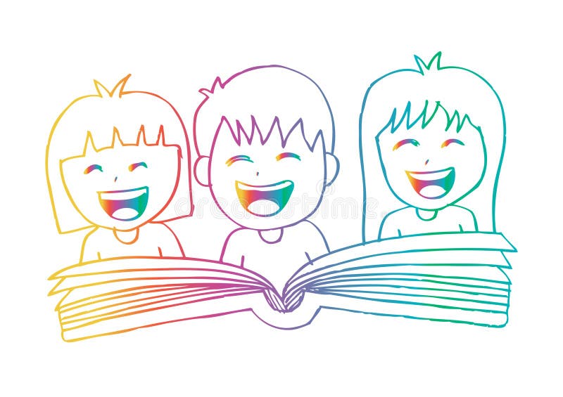 Tecknade filmen lurar läseboken stock illustrationer Tecknade filmen lurar läseboken stock illustrationer