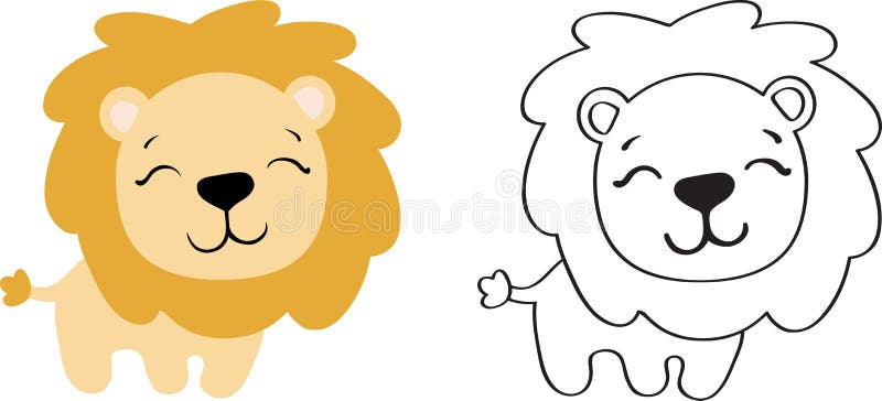 Teckning av ett leksaklejon royaltyfri illustrationer Teckning av ett leksaklejon royaltyfri illustrationer