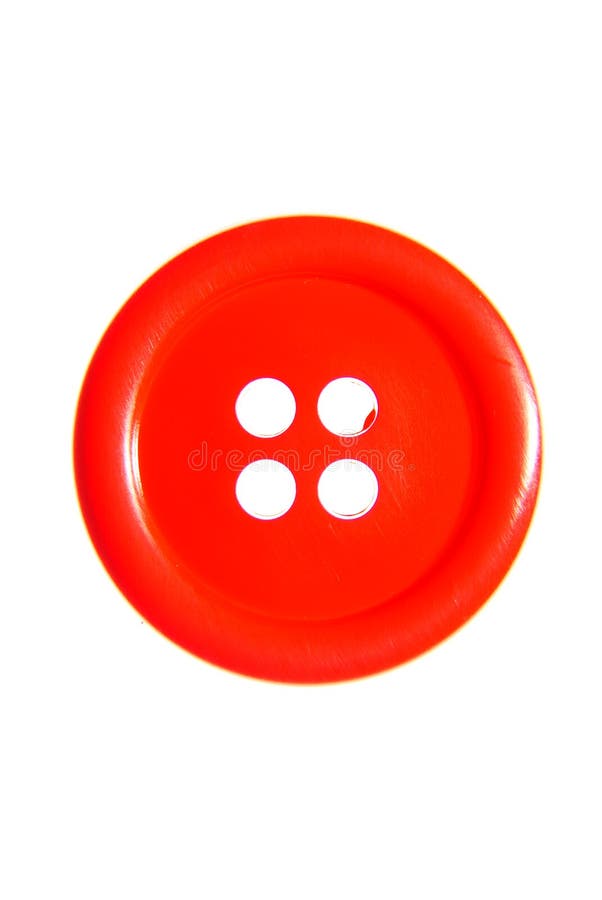 Botão vermelho foto de stock