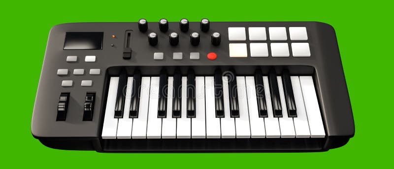 Teclado de Midi ilustração do vetor Teclado de Midi ilustração do vetor