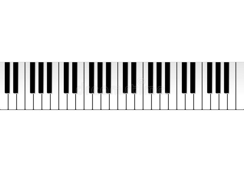 Teclado de piano ilustração do vetor Teclado de piano ilustração do vetor