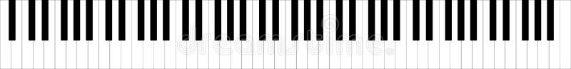 Teclado de piano lleno clásico ejemplo del vector de 88 llaves libre illustration Teclado de piano lleno clásico ejemplo del vector de 88 llaves libre illustration