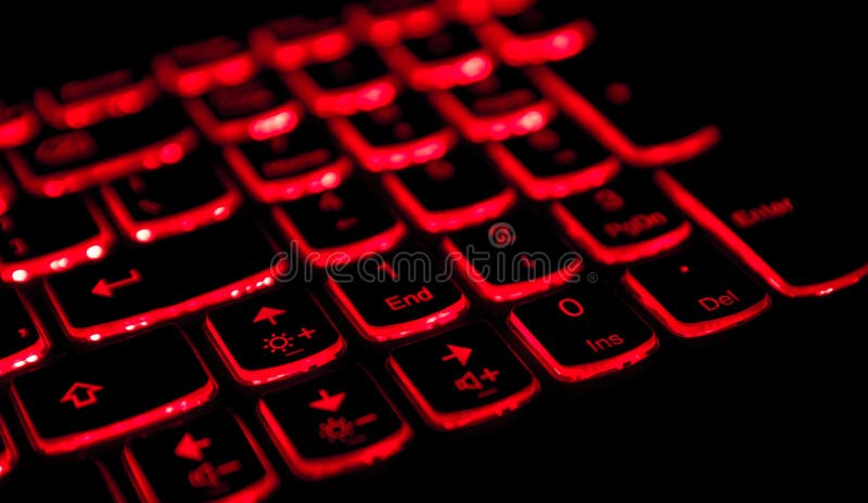 Teclado do portátil do jogo foto de stock Teclado do portátil do jogo foto de stock