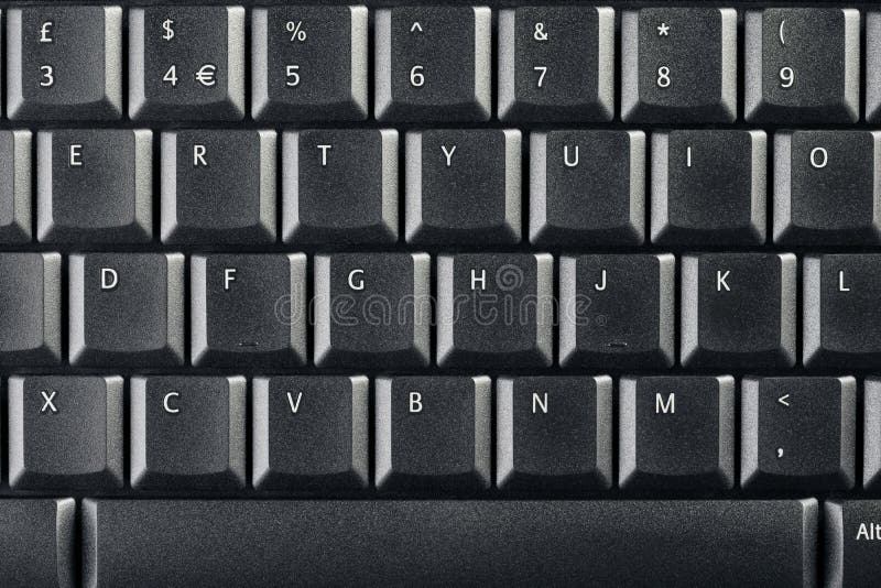Teclado Moderno De La Computadora Portátil Foto de archivo - Imagen de