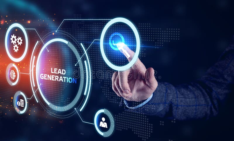 Tecnologia aziendale concetto di Internet e di rete. parola chiave per un giovane imprenditore : generazione di piombo.